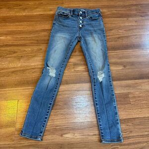 Old Navy Rockstar Super Skinny High Rise Jeggings | Girls size 10